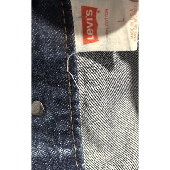 Vintage 90's Made in USA Levis Acid Wash Denim Jacket 57514-1109 Womens Large - Picture 6 of 6